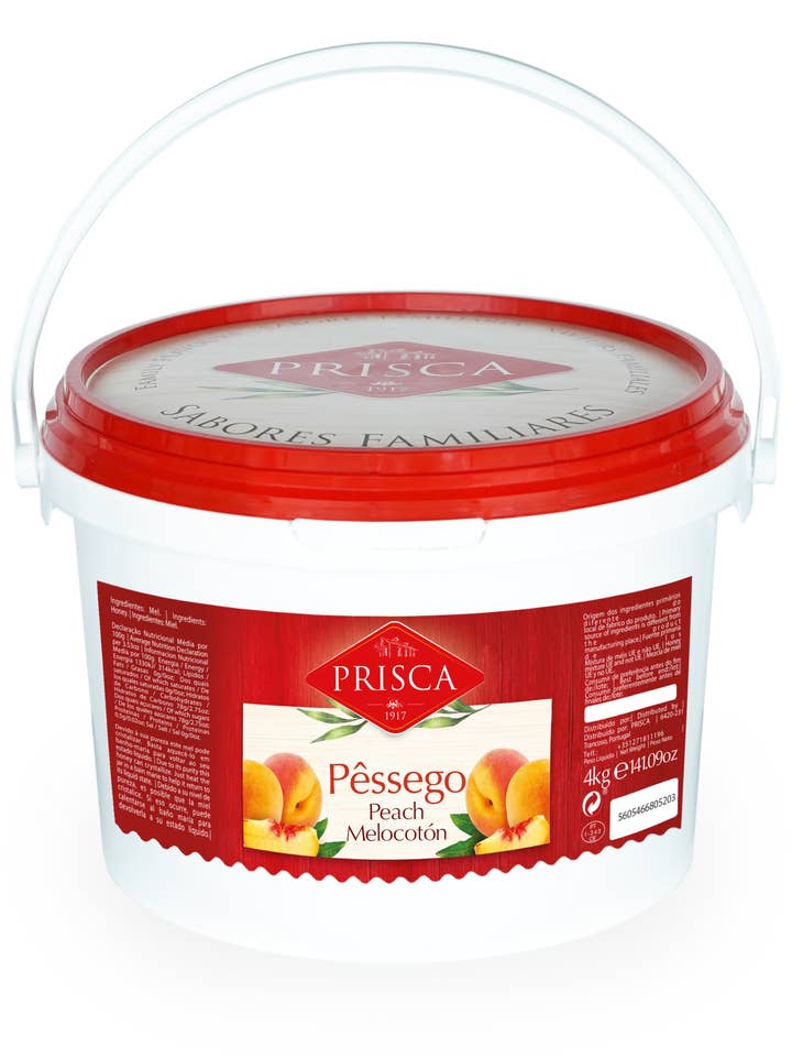 Süßer Pfirsich 4 kg (Eimer) für den Großhandel von Casa da Prisca