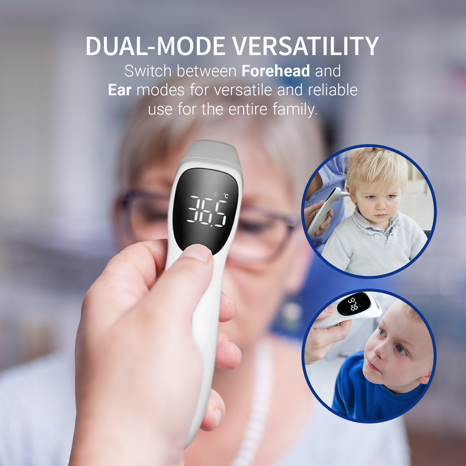 CorDx - Wholesale Thermometer - Infrared Digital Thermometer for Forehead & Ear3