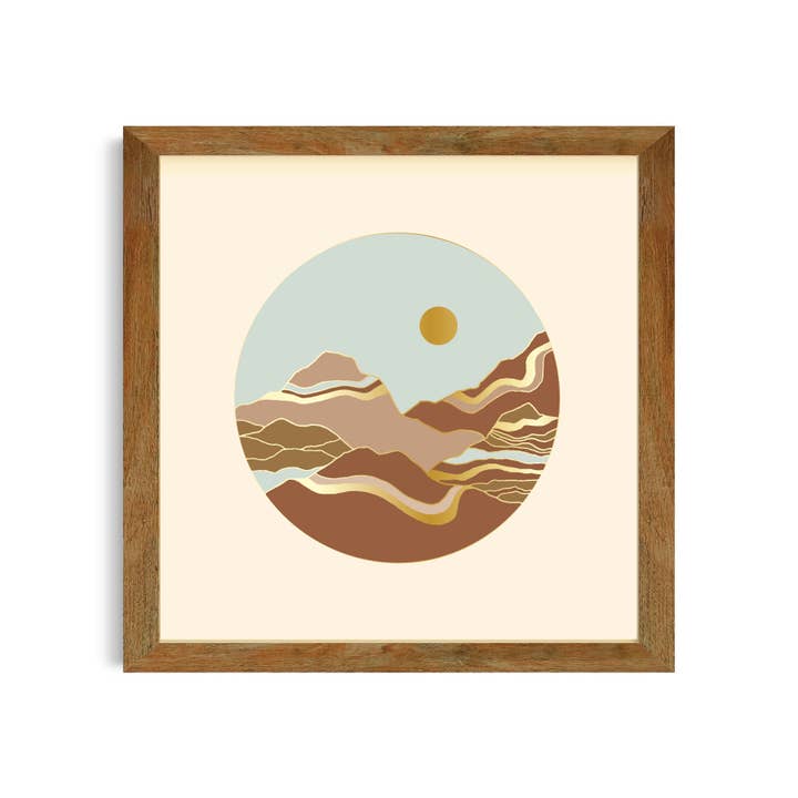 Mountain of Dreams | Gold Foil Art Print for wholesale by Studio Sea Design