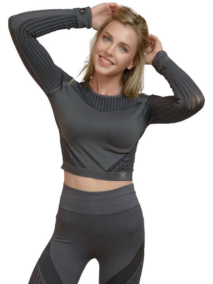 Anaissa - Wholesale Athletic Top - Women's - Seamless 3D sports top, Alisha17