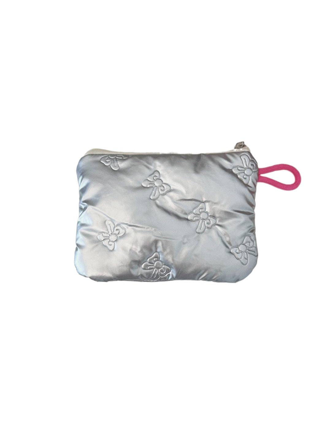 Funkyrel® Atzbranding Limited – wholesale Myntväska - Dam – Cosbai - Silver & Pink Myntbörs med Hjärtmönster0