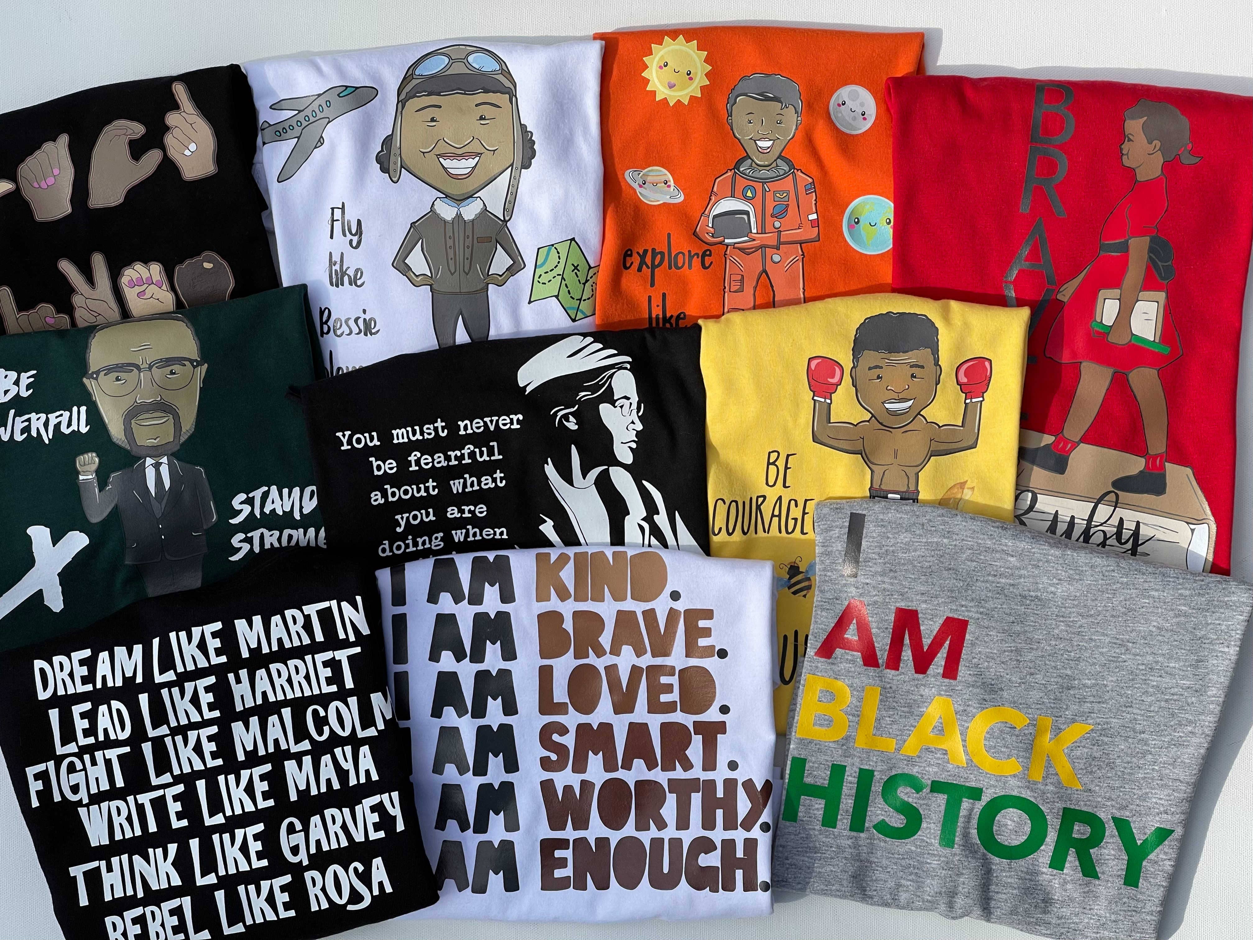Mackenzie Madison of Philadelphia – Engroshandel T-shirt med serigrafitryk – til børn – Brave like Ruby Bridges Black History Month Shirt til børn4