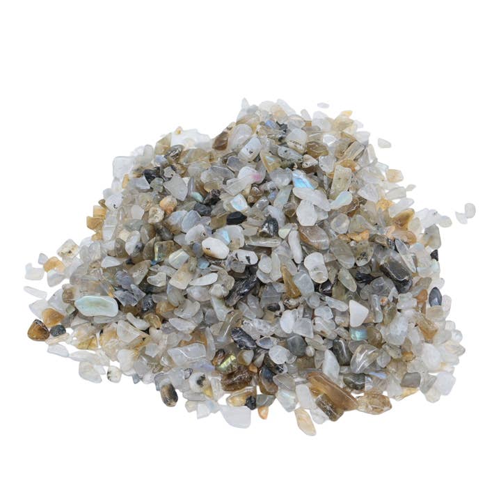 Stone - Tumbled Chips - Labradorite - 2 to 4mm for wholesale by Arômes & Évasions