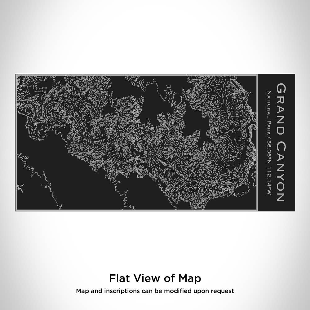 JACE.design - Venta al por mayor Botellas de agua - Gran Cañón National Park Topo Mapa - Botella aislada, color negro1