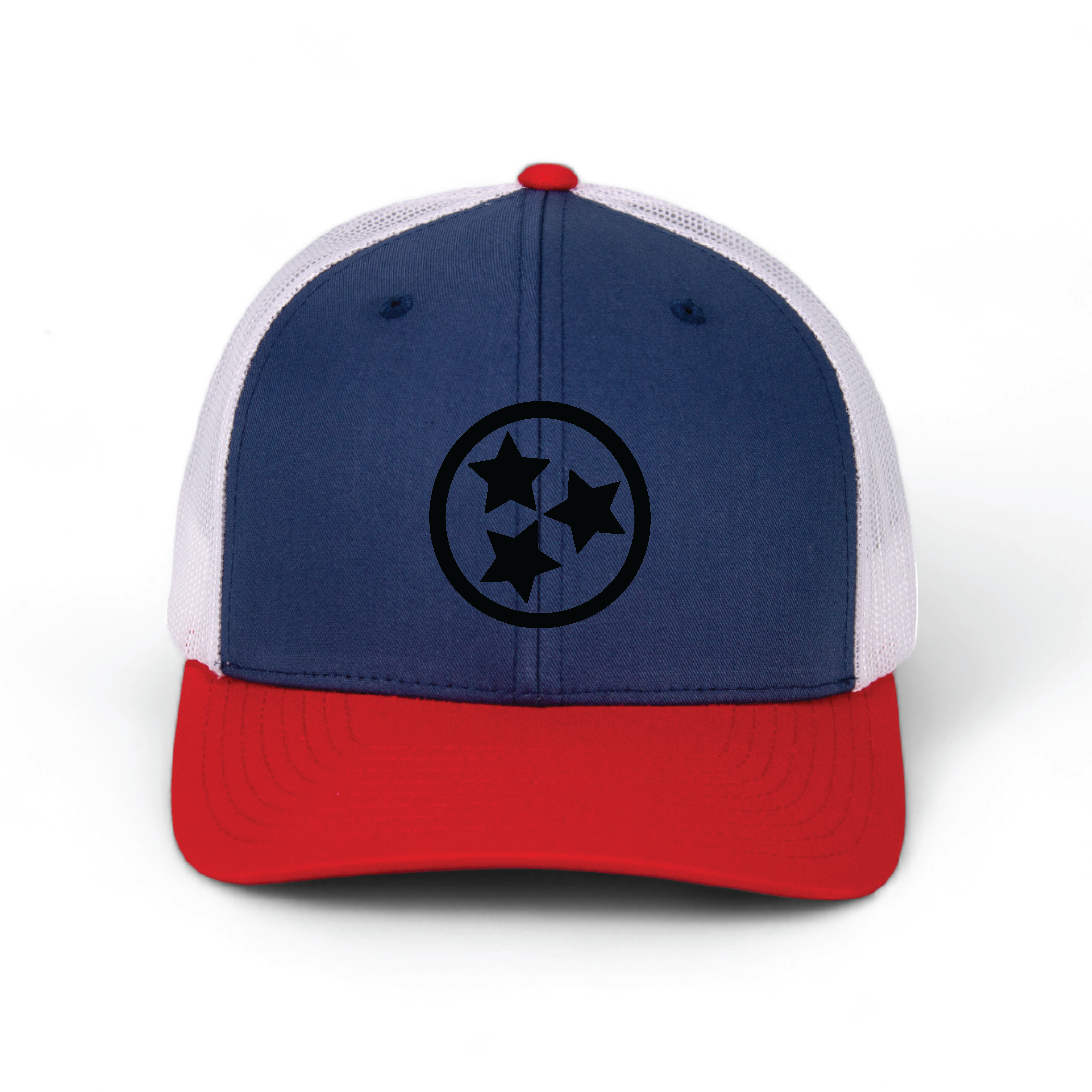 Cotton Mule - Wholesale Trucker Hat - Unisex - Black Silicone Tristar Trucker Hats9