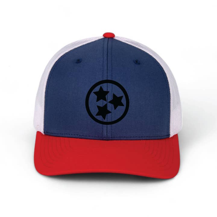 Cotton Mule - Wholesale Trucker Hat - Unisex - Black Silicone Tristar Trucker Hats9