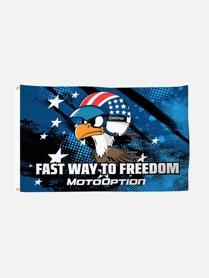 Freedom Eagle Wall Flag for wholesale by MotoOption