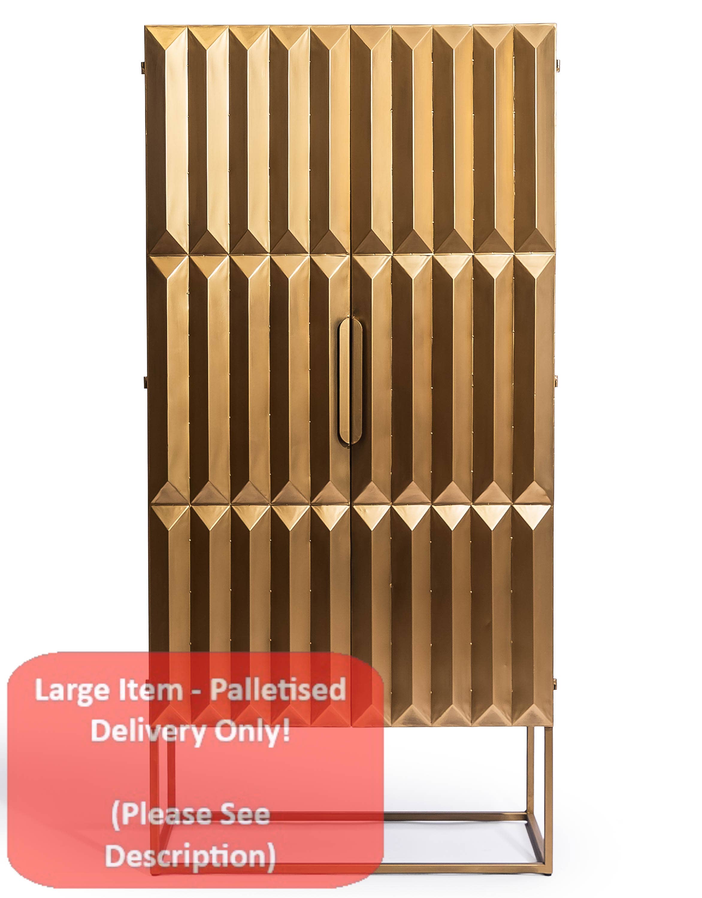 McGowan & Rutherford Ltd - Wholesale Cabinet - Industrial Gold "Fitzgerald" Extra Large Storage Cabinet