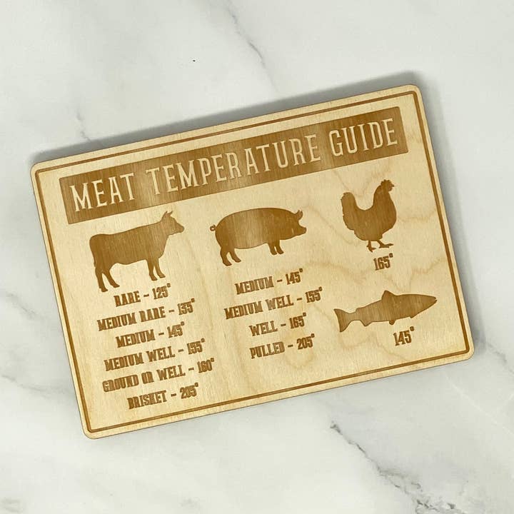 Meat Temperature Magnet for wholesale by Wilkerson Handmade