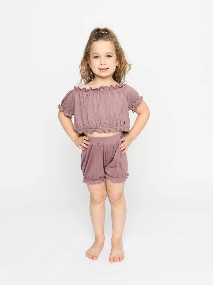 The Itty Bitty Maryann Top, Mauve for wholesale by Sugar And Bruno
