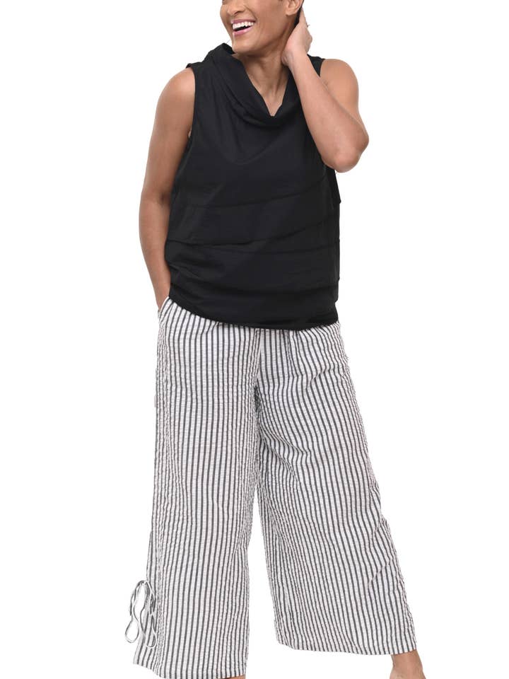 Pantalon de terrasse CV497 à rayures Murphy Seersucker* pour la vente par Tulip Clothing