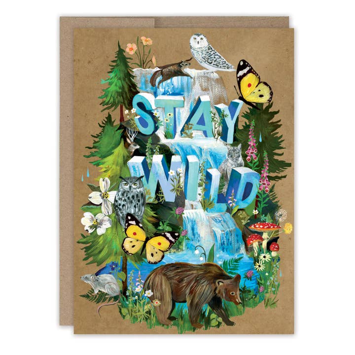 Biely & Shoaf - Wholesale Everyday Greeting Card - Stay Wild Blank Card