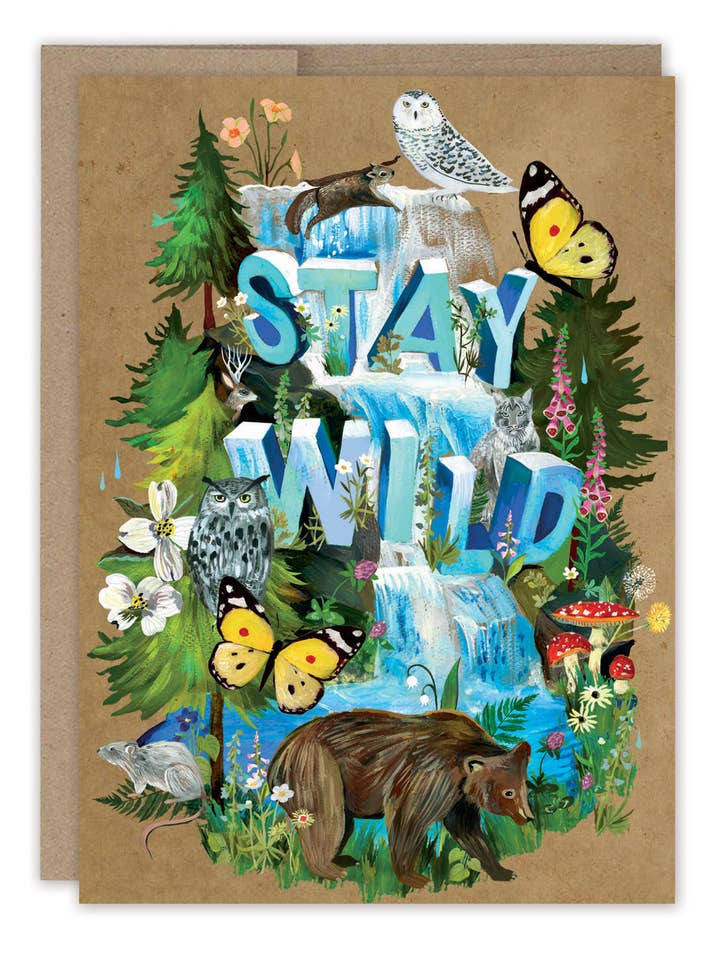 Stay Wild Blank-kaart voor wholesale door Biely & Shoaf