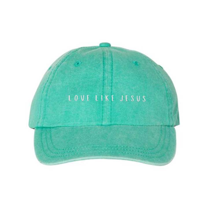 Scripted Pearl - Wholesale Baseball Cap - Women's - Love Like Jesus Embroidered Baseball Cap, Christian Ball Hat13