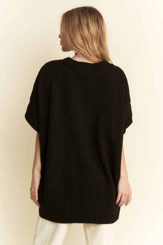 JADE BY JANE - Wholesale Knit Top - Women's - SHORT SLEEVE SMILE OVERSIZED KNIT TOP16