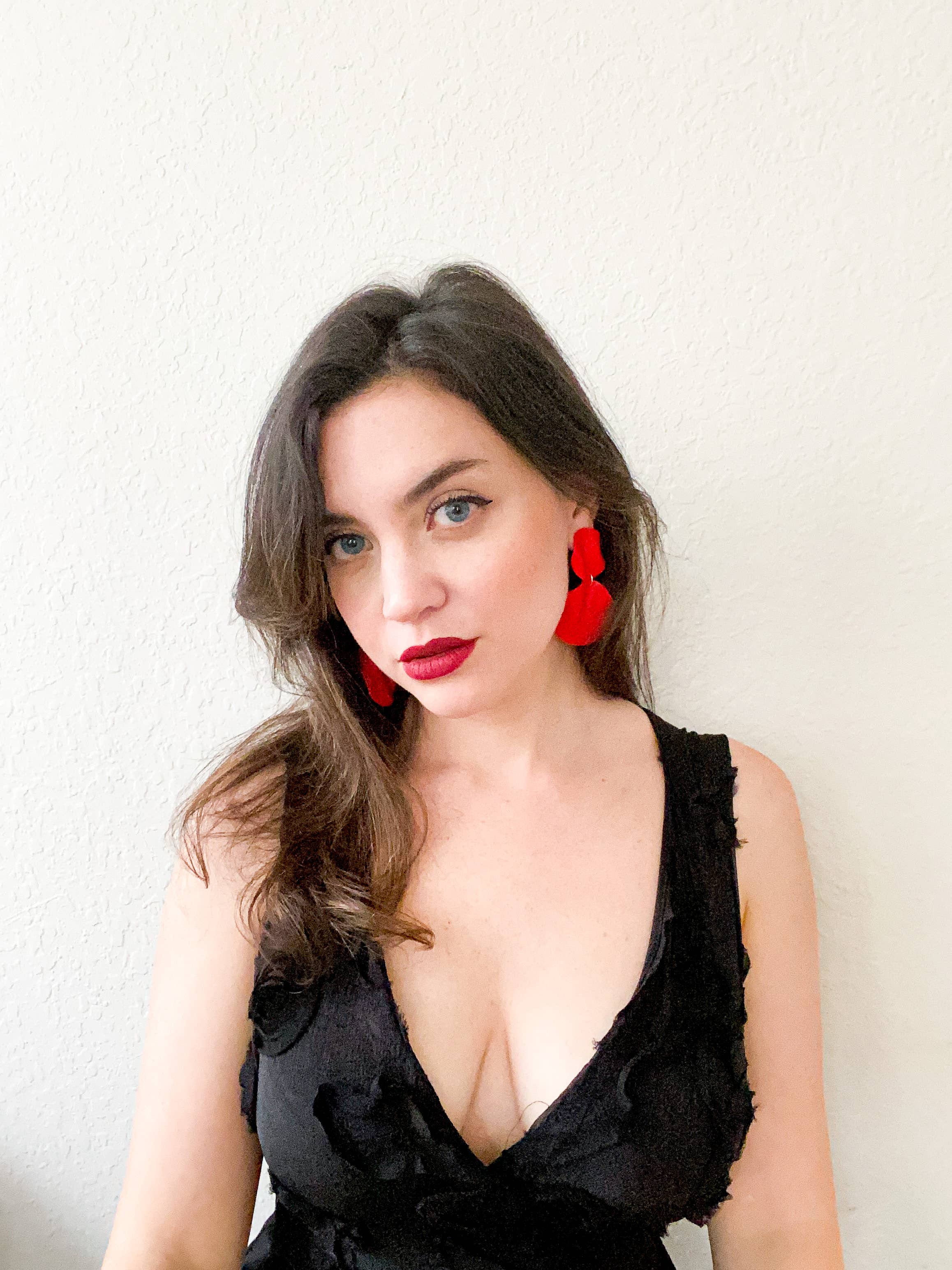 Viki Glaze Accessories - Wholesale Dangle Earrings - Eterea Earrings in red2