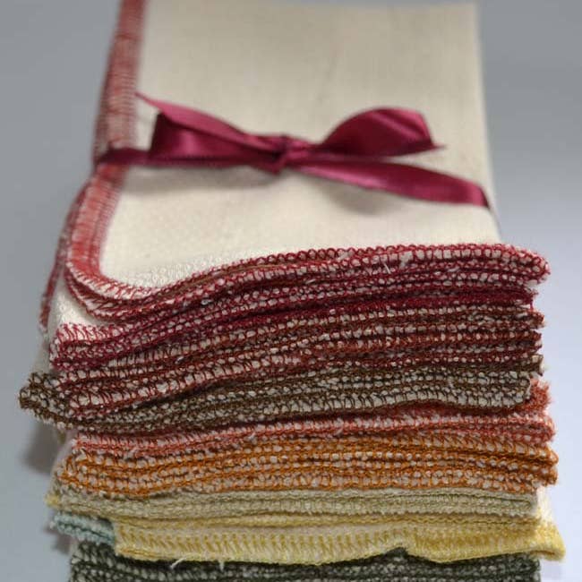 Ginas Soft Cloth Shop - Wholesale Dishcloth - Organic Birdseye - 14x14 Paperless Unpaper Towels 2 Ply