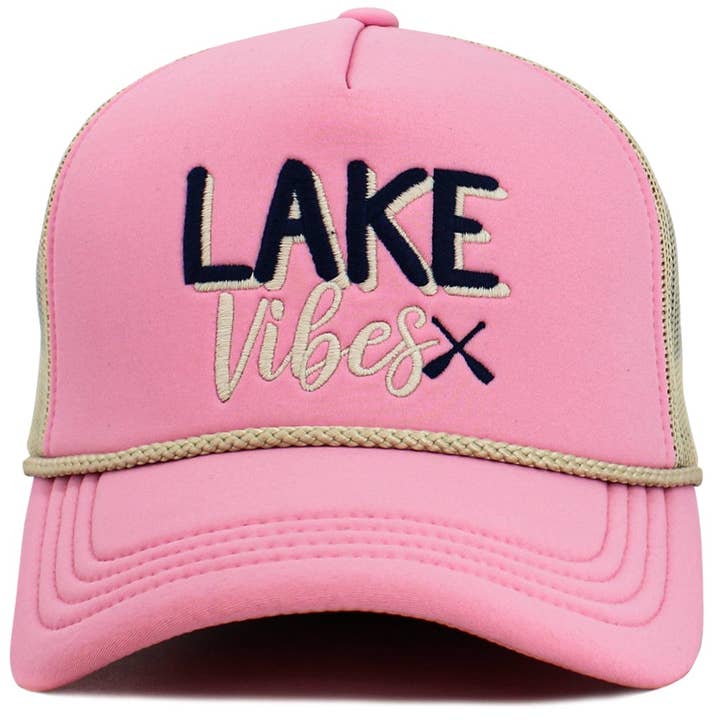 MiMi Wholesale - Wholesale Trucker Hat - Women's - KBV1617 Lake Vibes Foam Trucker Mesh Cap