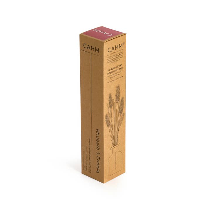 CAHM - Wholesale Reed Diffuser - Rhubarb Freesia Clear Reed Diffuser | Luxury Reed Diffusers1