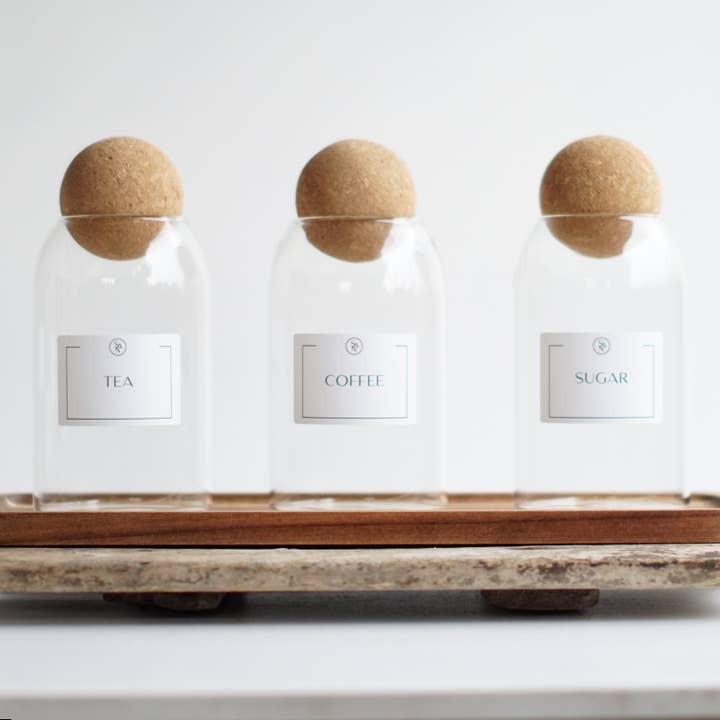 So At Nature - Wholesale Jar - Tea, Coffee, Sugar Glass Jars with Cork Ball Lid - Dryck 500ml3