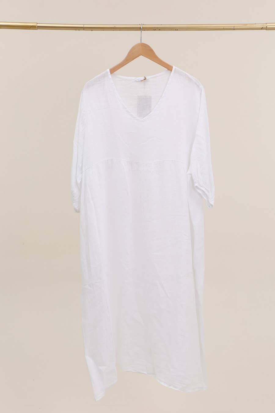 Lea & Luc - Grandes Tailles – Engroshandel Kjole - Dame – Linnedkjole i plusstørrelse med V-udskæring10