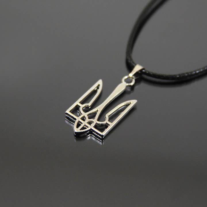 SomeBijoux4You - Wholesale Pendant/Charm Necklace - Ukrainian Emblem Necklace, Silver Ukraine Tryzub Jewellery6