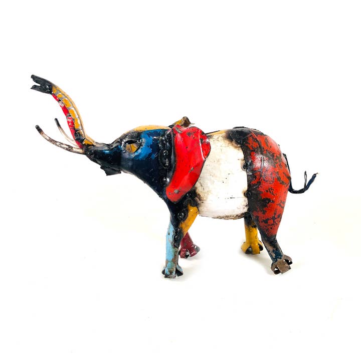 Mbare Home + Gift – wholesale Skulptur – Afrikansk elefant återvunnen metall