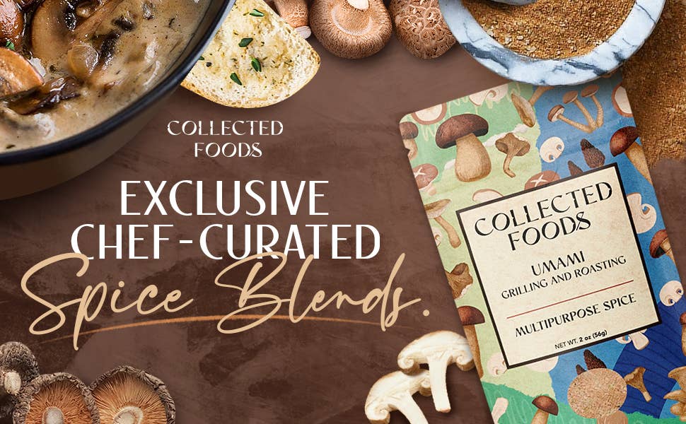 Collected Foods - Wholesale Dried Spice Mix - Umami Mushroom Blend - Chef Blended & Curated - Small Batch6
