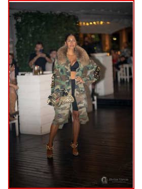 Stefano Ghilardi - Wholesale Parka - Women's - Parka — Green Camouflage, Black Patches