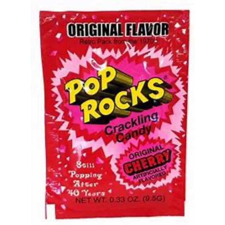 O'Shea's Candies Sweet Shop - Wholesale Hard Candy - Nostalgic Pop Rocks “Original Cherry 🍒” Flavor 24ct Dsp Box1