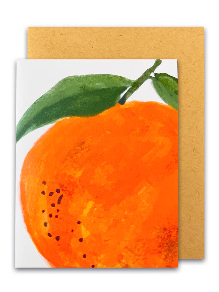 Blank Card - Orange for wholesale by LadooLadoo