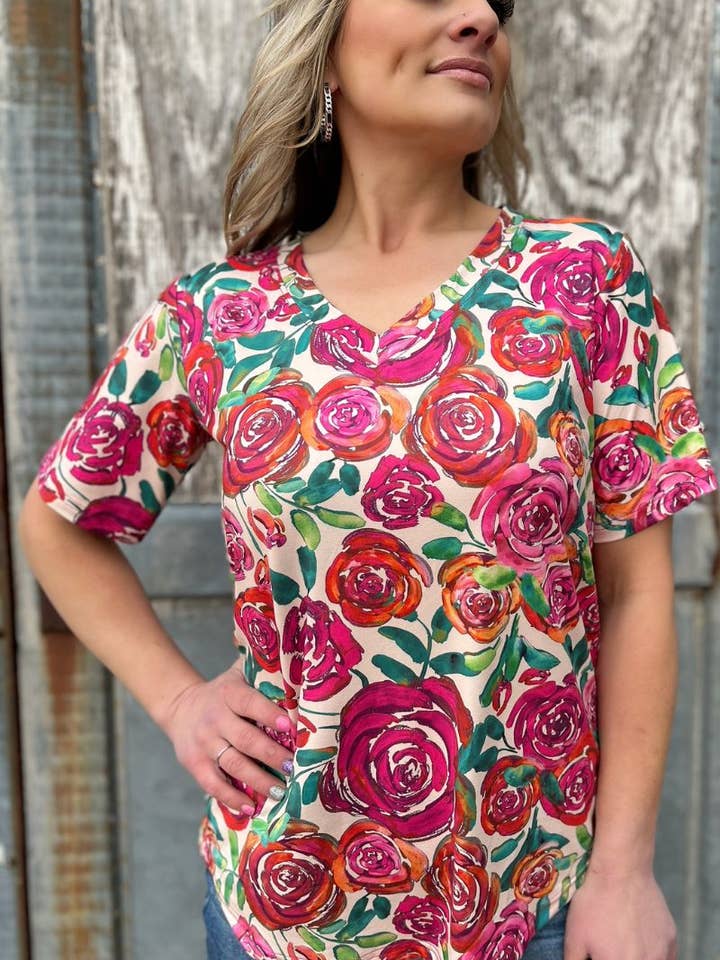 Sterling Kreek - Vente Tunique – femme - Haut "Fleuris là où tu es planté"