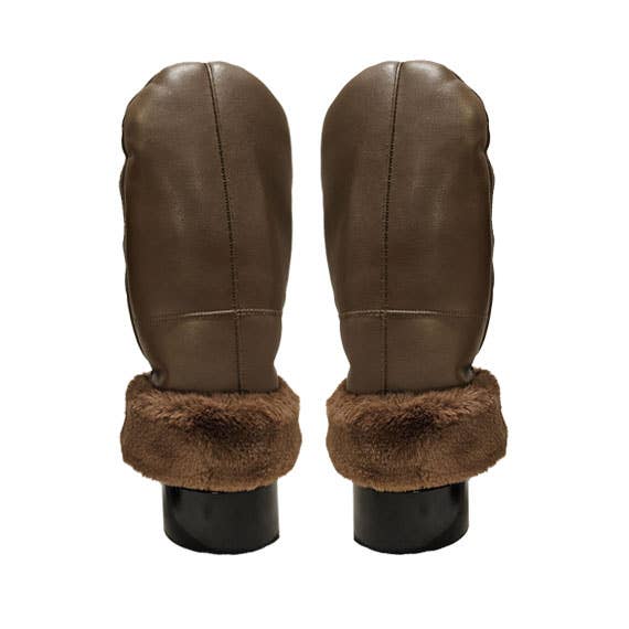 Access by Mediterranean Concepts - Wholesale Mittens - Women's - Vegan Leather mitten with plush cuff3