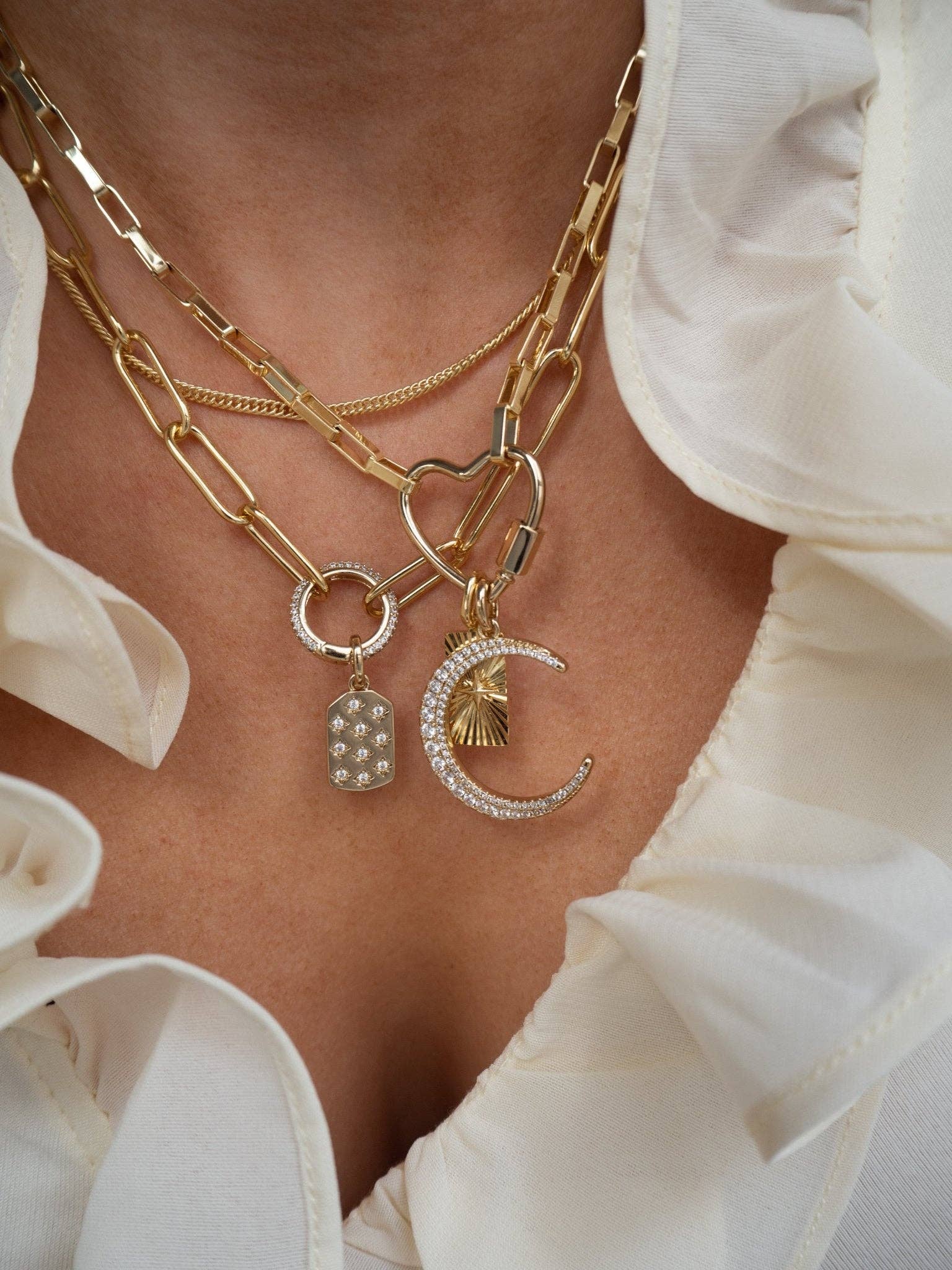 five and two - Venta al por mayor Collares de cadenas y eslabones - Colgante de encanto Frankie7