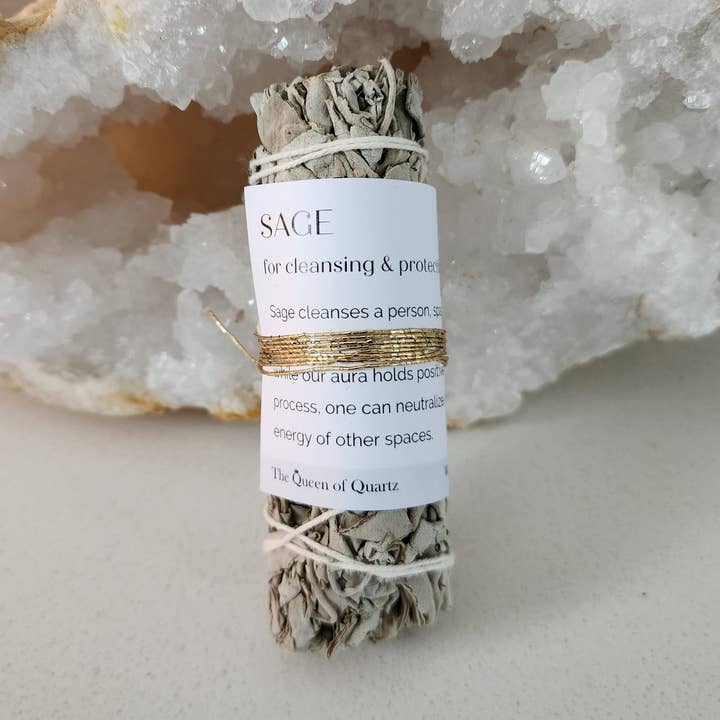 White Sage Smudge Stick for wholesale by The Queen of Quartz