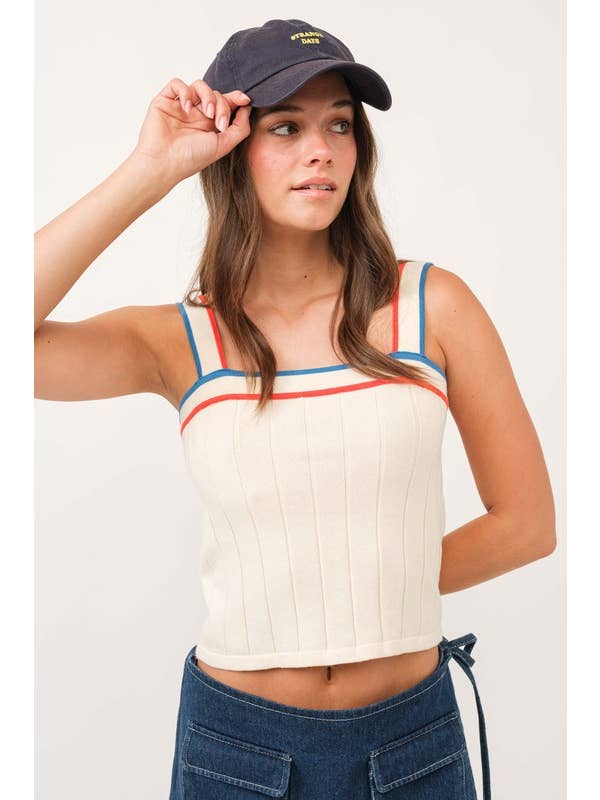 Cream HT1818-100 Cotton Ribbed Tank
for wholesale on Faire2