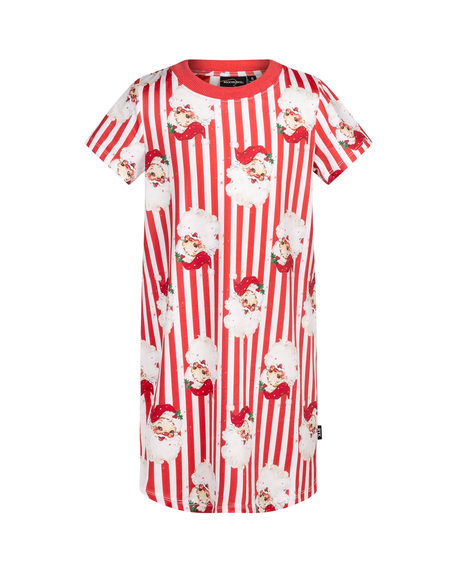 Santa Red NORTH POLE STRIPE DREAM NIGHTIE for wholesale on Faire