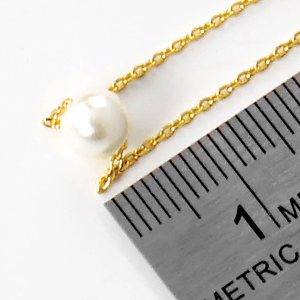 Fashion City - Vendita all'ingrosso Collana con ciondolo/pendaglio - Collana da damigella d'onore con perle bagnate in oro5