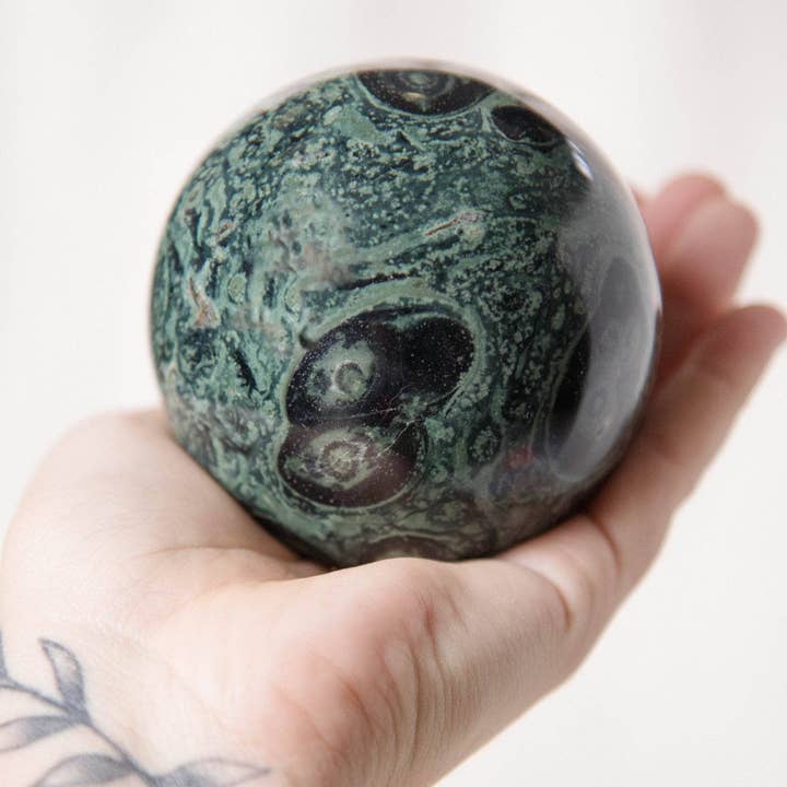 Tiny Rituals - Wholesale Spiritual Stone/Crystal - Kambaba Jasper Sphere - AAA Premium Quality1
