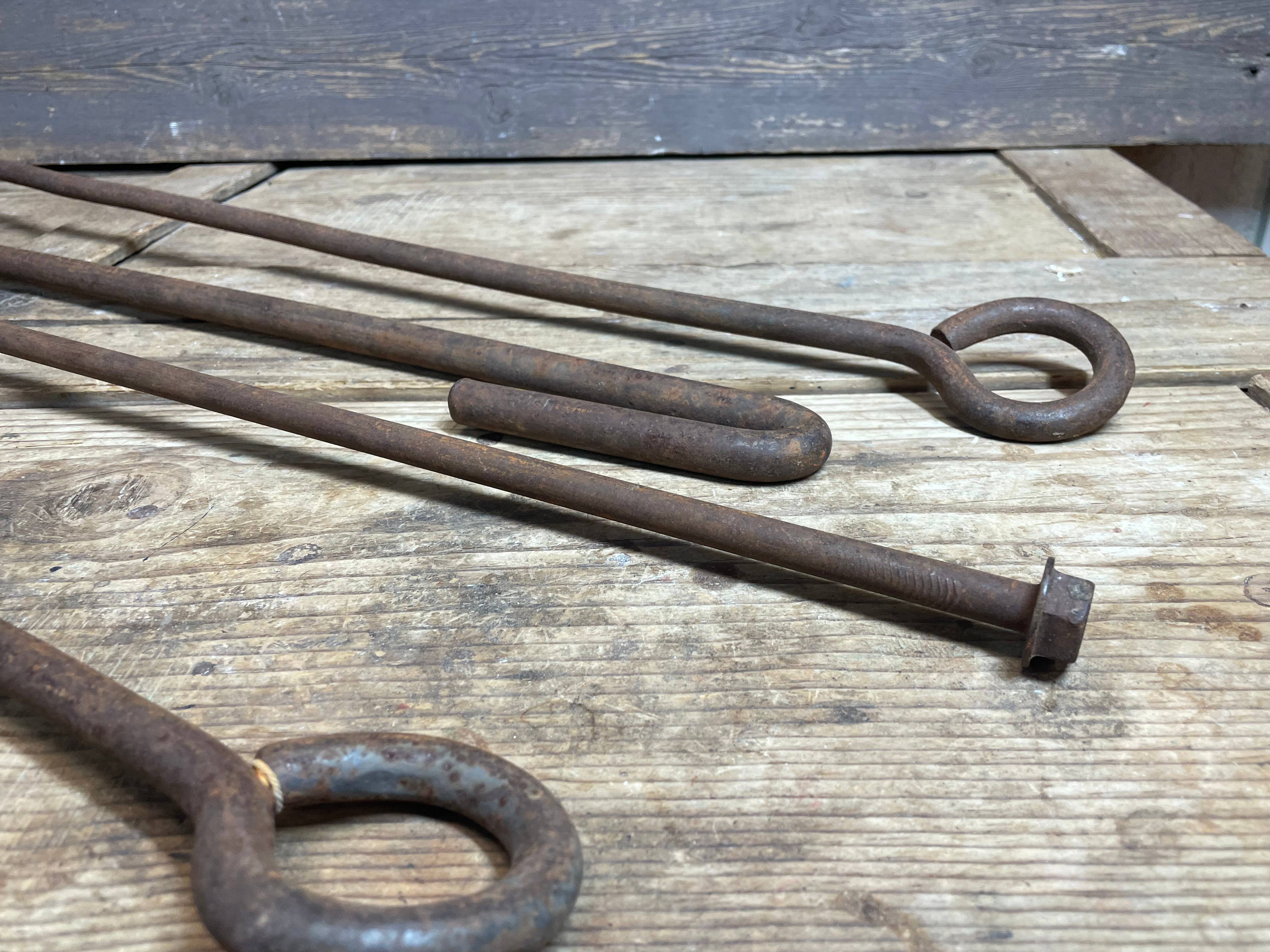 My Amigos Imports - Wholesale Decorative Tabletop Object - Long Branding Iron-Rustic-SR-Metal-Western-Cowboy-3 Ft. Long3