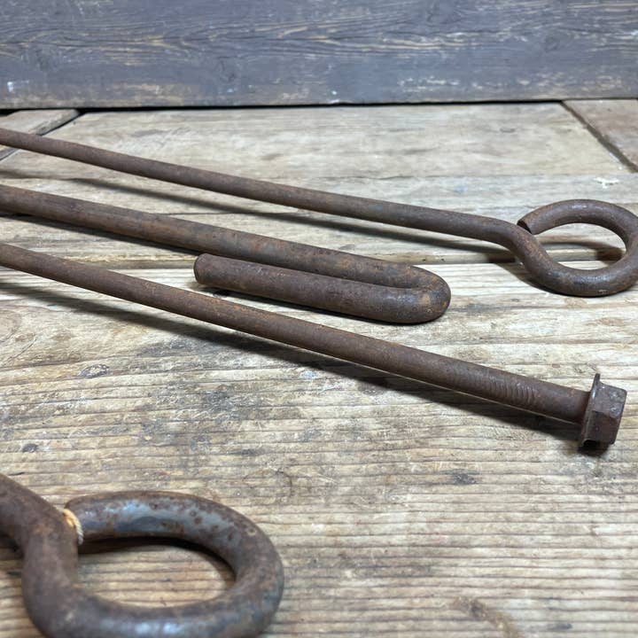 My Amigos Imports - Wholesale Decorative Tabletop Object - Long Branding Iron-Rustic-SR-Metal-Western-Cowboy-3 Ft. Long3