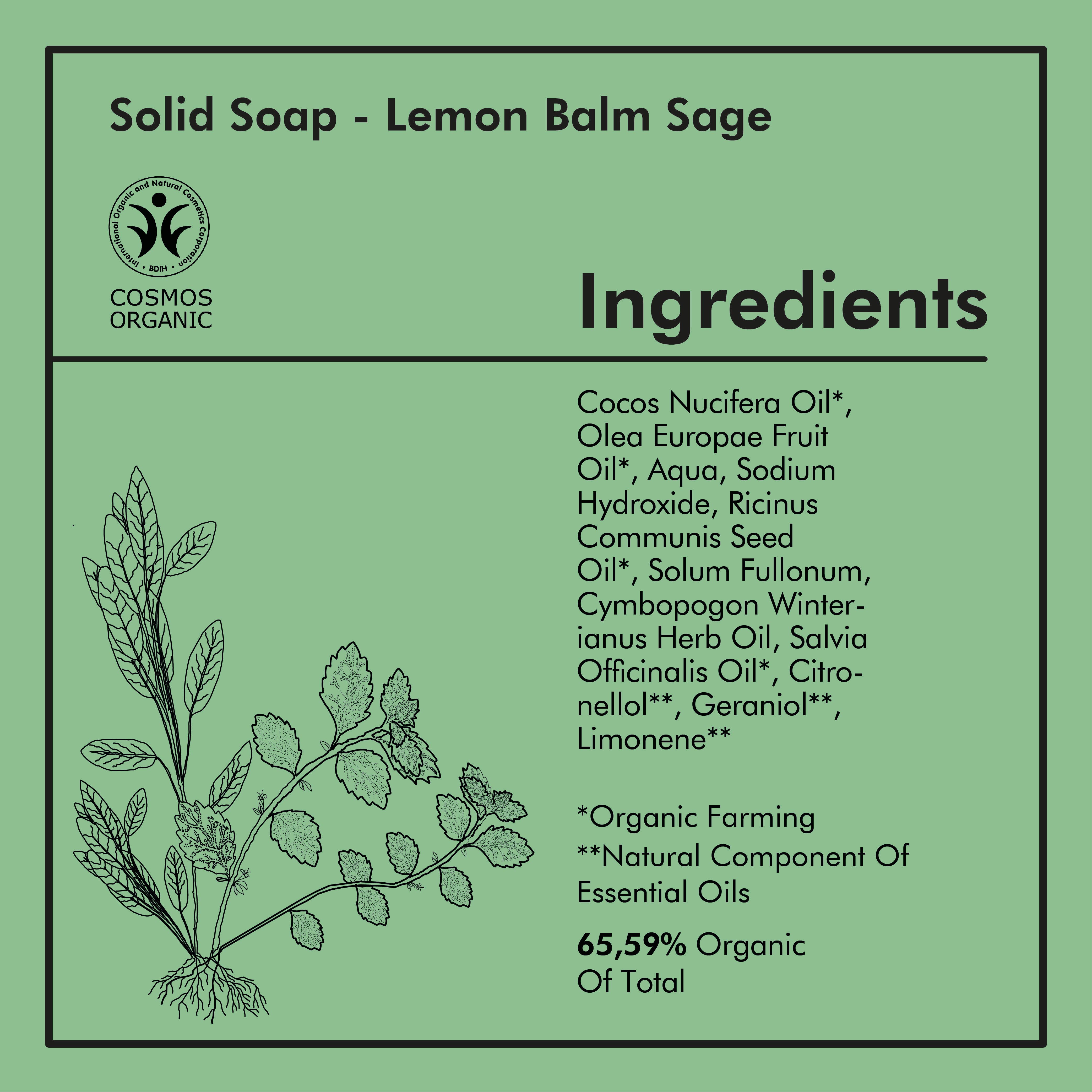 NICAMA - Wholesale Bar Soap - NICAMA - shower soap lemon balm sage5