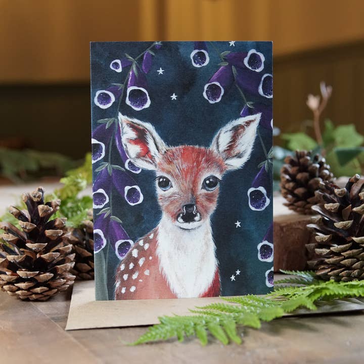 Florence Card | Woodland Animal Greeting Card | Cute | Deer for wholesale by Zoë Rose