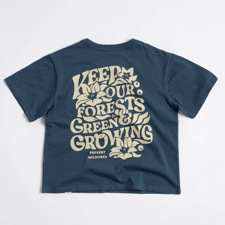 Keep Our Forests Green and Growing Women's Short Sleeve Boxy Tee w/ Pocket for wholesale by The Landmark Project