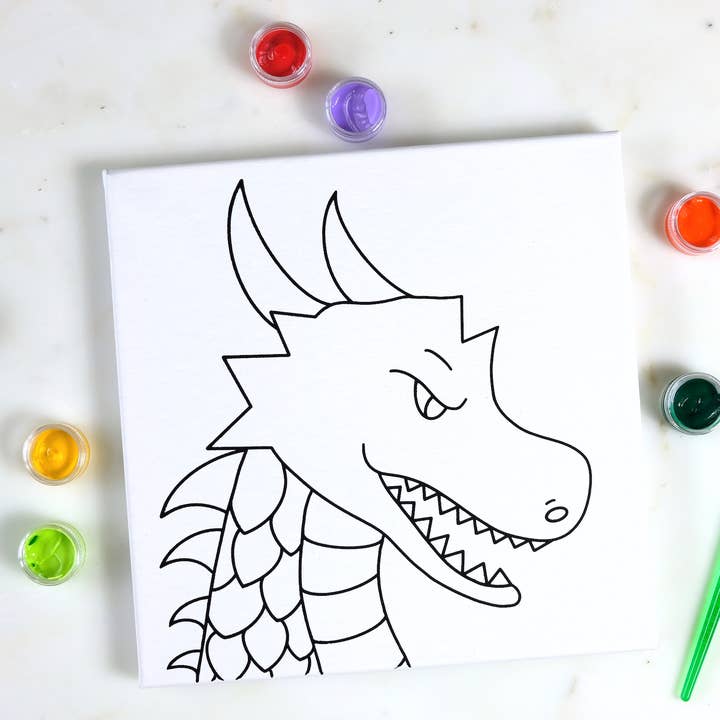 Canvas Painting Kit - Dragon for wholesale by Twirling Bird Creative
