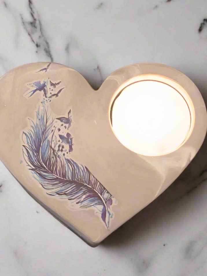 Love Heart Candle Holder for wholesale by Mystic Creations