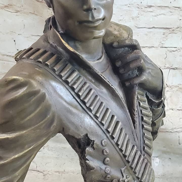 Bronzhaus - Wholesale Sculpture - Michael Jackson Limited Edition Bronze Metal Sculpture "King of Pop" by Aldo Vitaleh6
