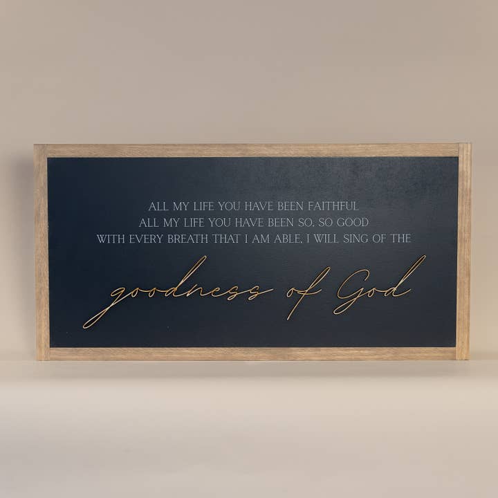 Joyfully Said - Wholesale Wood Wall Art - Goodness of God