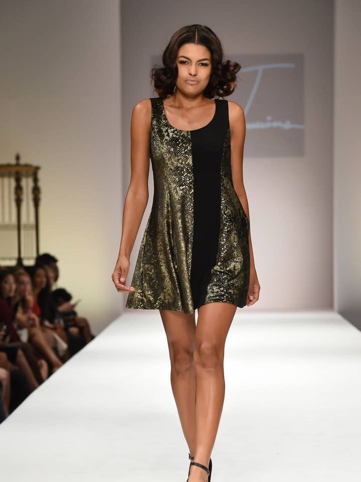 Gold Dress Black for wholesale by Uwi Twins Fashion Label