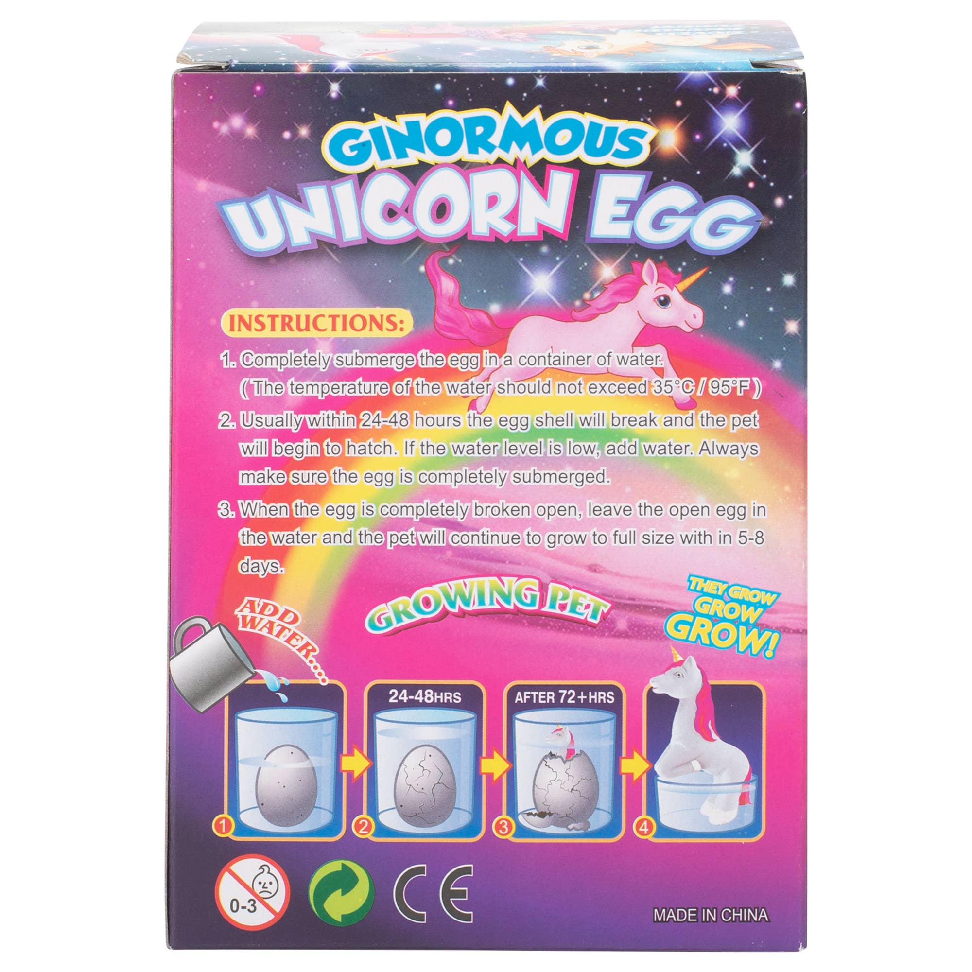 EAST AVENUE - Wholesale Classic Toy - Kids - Ginormous Growing Pet Unicorn Egg With Rainbow Shell4